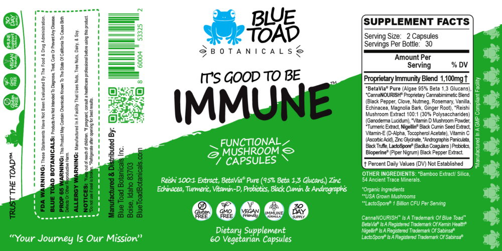 Blue Toad CAPSULES Print Labels 2022 IMMUNE 01